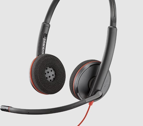 Poly Plantronics Blackwire 3220 หูฟังครอบหัวแบบ Stereo รองรับ USB-A | USB-C