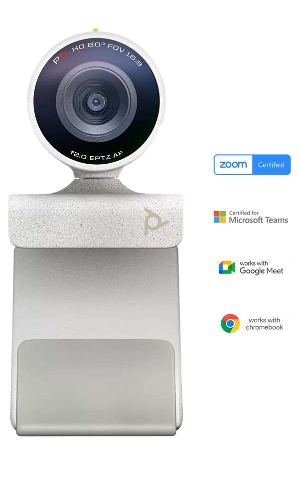 Poly Studio P5 กล้องเว็บแคม 1080p HD Poly Studio P5 กล้องเว็บแคมสำหรับประชุมทางไกล 1080p HD Professional Webcam